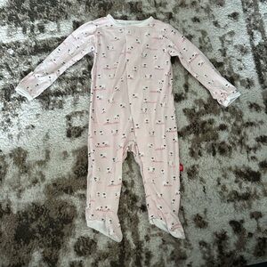 Magnetic Me Pink Sheep Print Footie